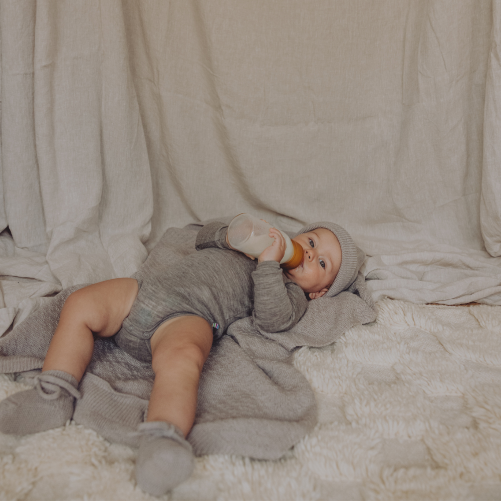 Hvid Hvid x Zoen voor Gust - Dora blanket - 100% Merino wool - Thick knit - Sesame Blankets Default Title