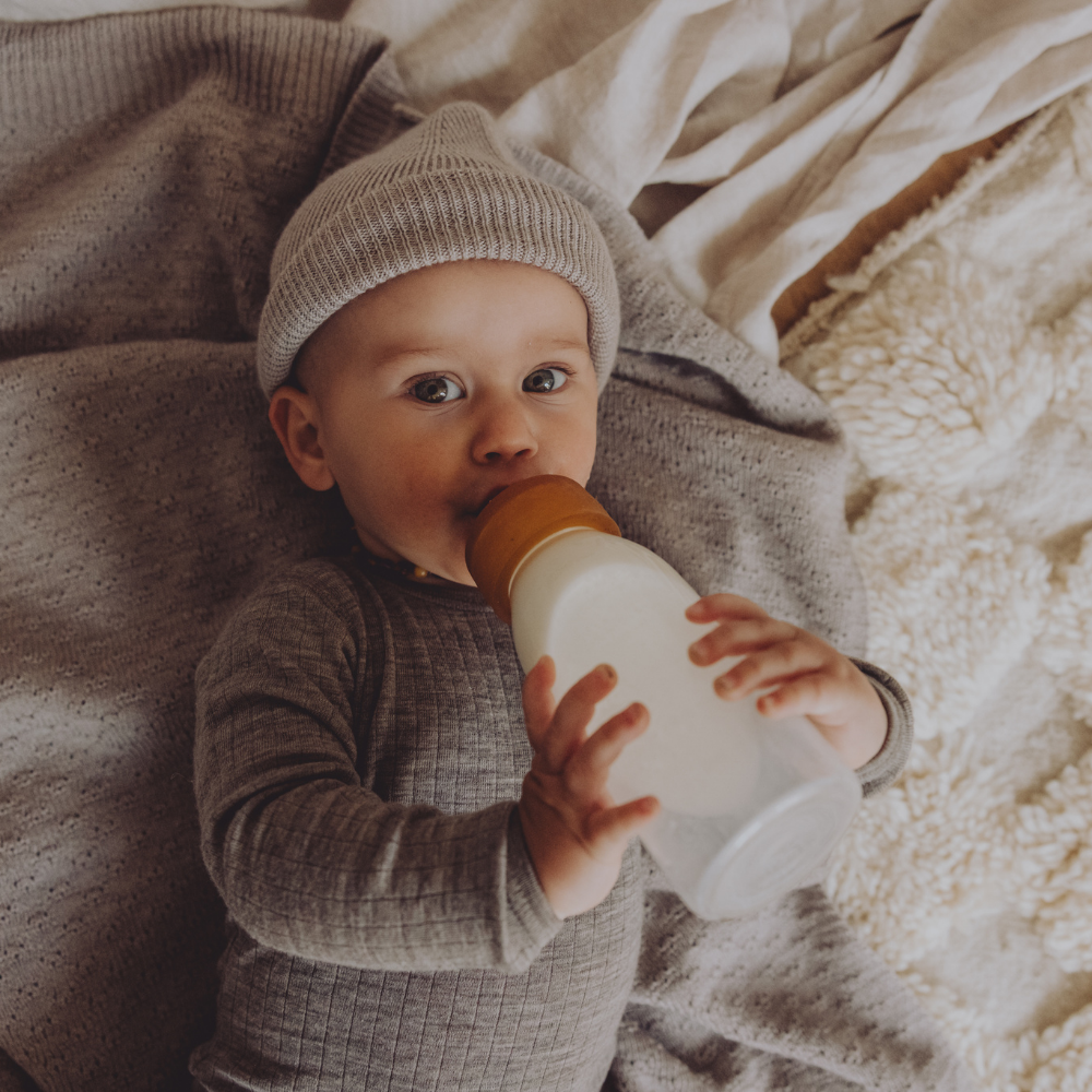 Hvid Hvid x Zoen voor Gust - Dora blanket - 100% Merino wool - Thick knit - Sesame Blankets Default Title