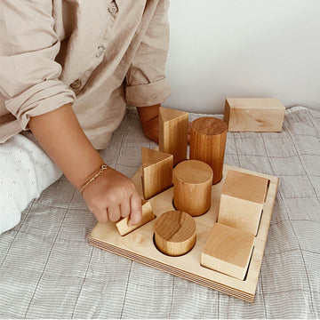 Wooden Story - Shape Sorter Board - XL - Natural - Wood - Zoenvoorgust.com