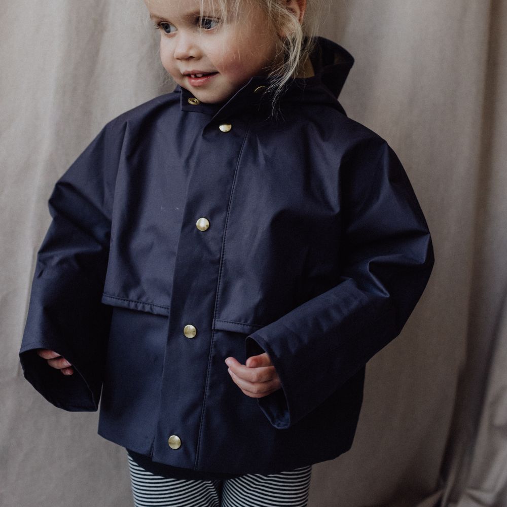 Fairechild Raincoat - 100% Recycled Rain Coats 1-2Y / Falce Indigo