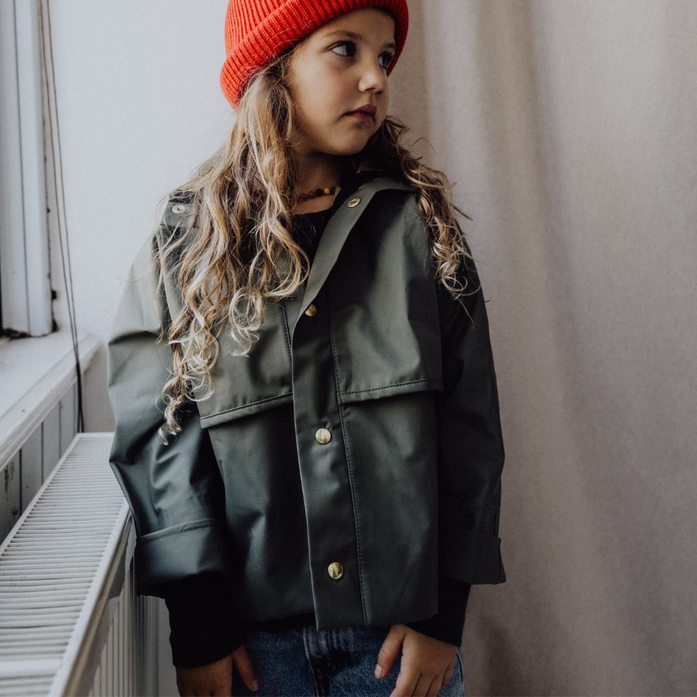 Fairechild Raincoat - 100% Recycled Rain Coats 1-2Y / Falce Indigo