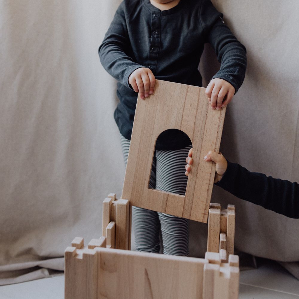 Speelkruk - Beukenhout - 8 Schuifdelen