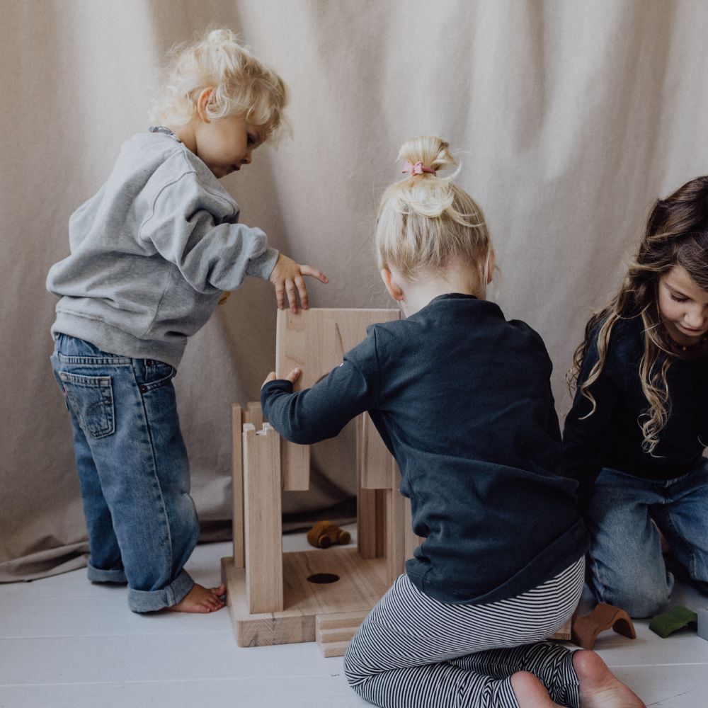 Speelkruk - Beukenhout - 8 Schuifdelen