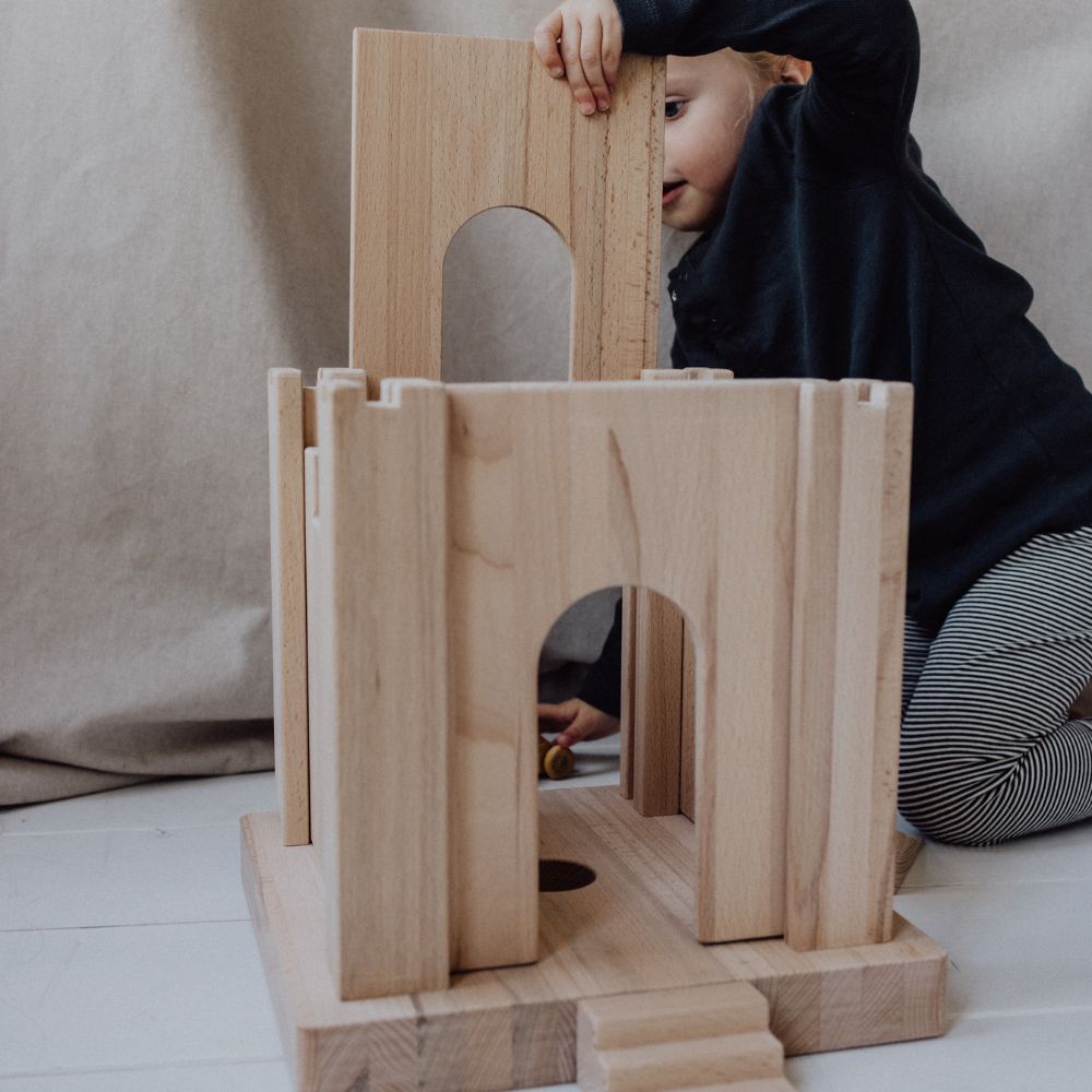 Speelkruk - Beukenhout - 8 Schuifdelen