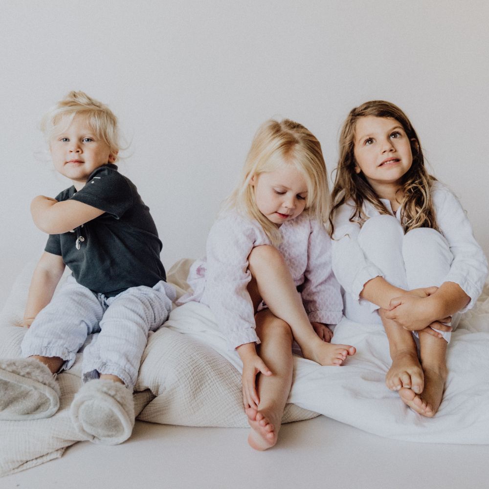 Khasto Pyjama set - Cotton Cashmere Pyjama White / 1-2y