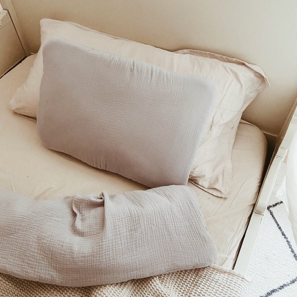 Lillé - Muslin - Bedding + Filling + Pillow - Handmade - Beddengoed - Zoenvoorgust.com