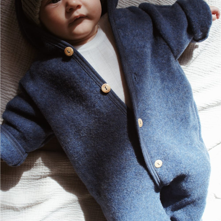Hooded overall - 100% Virgin wool - Downsize by 1 size!