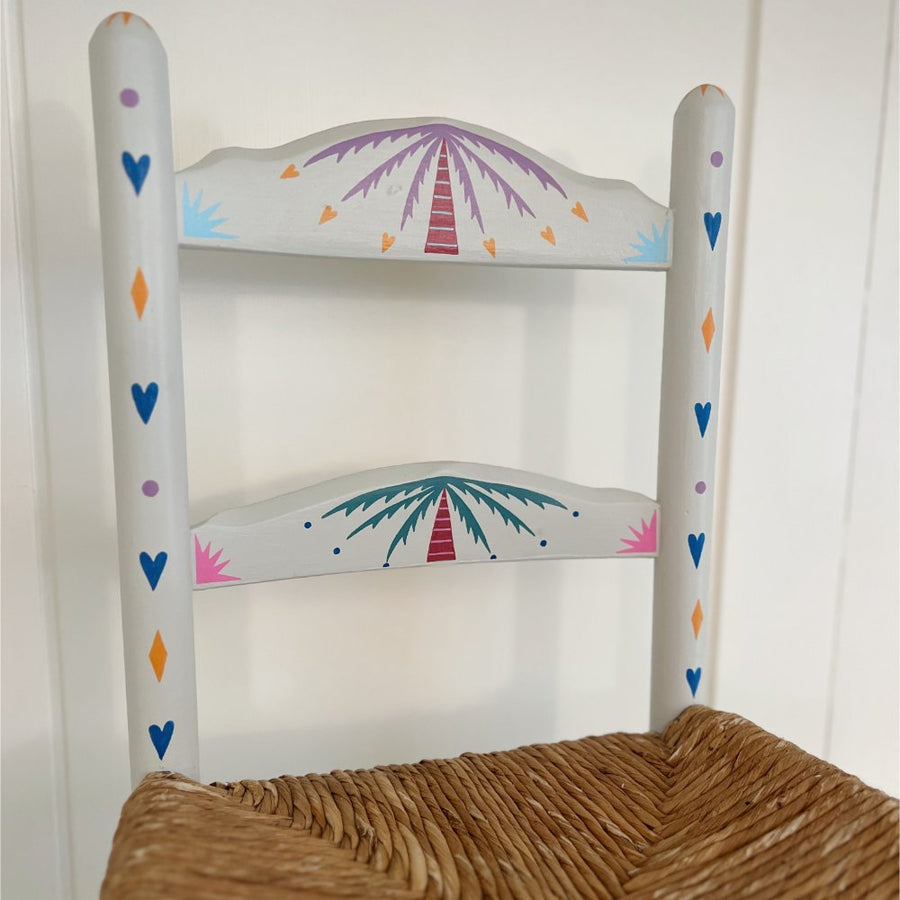Wooden Kids Chair - Hand Painted - Personalized
