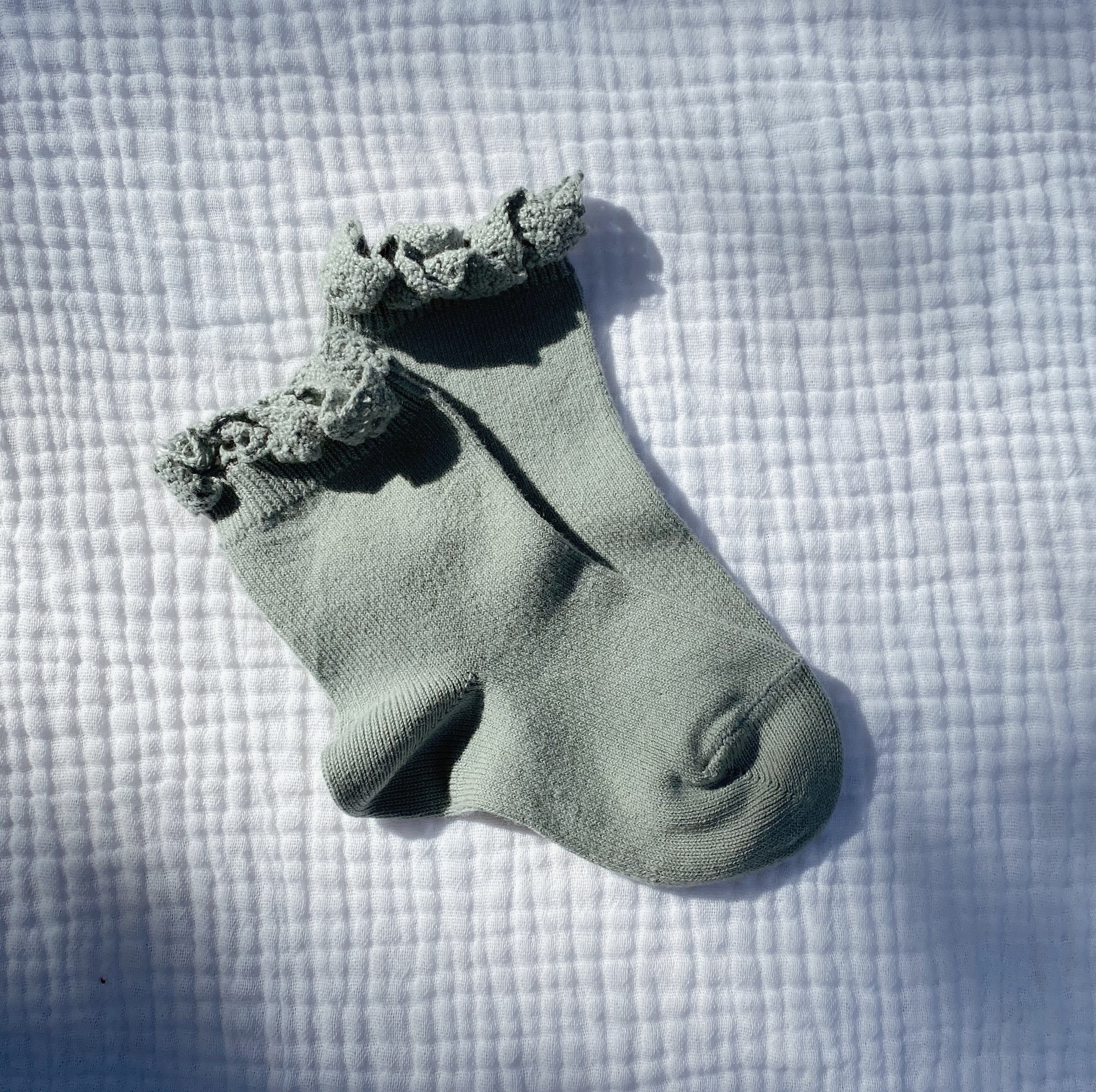 condor Ruffle Socks - Earthy Colors Socks Mint Green / 3-6m