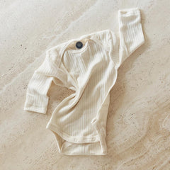 Cosilana Body - Long sleeve - Wool, Silk & Cotton Rompers Natural / 50-56