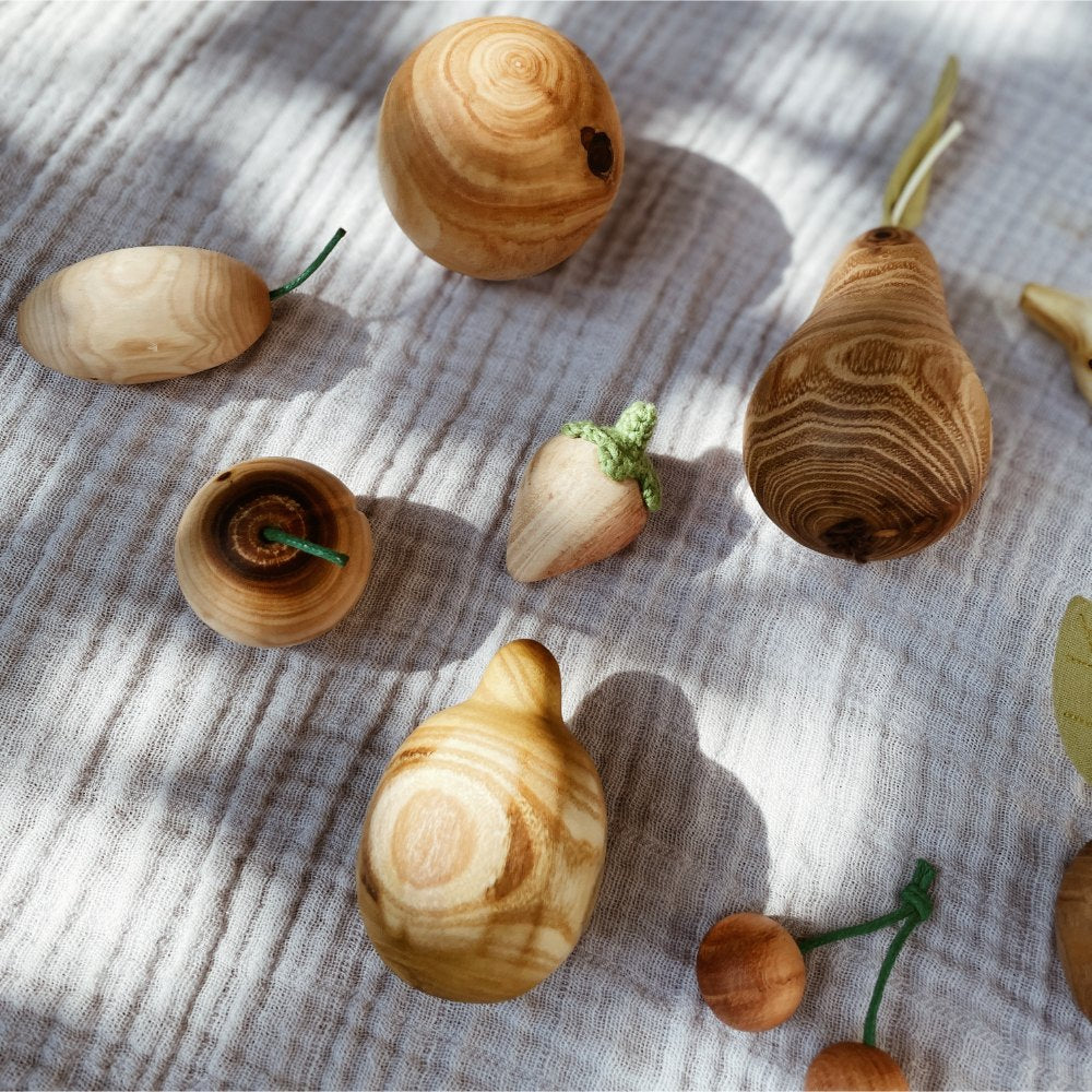 MamumaBird Wooden Fruit Play Set - Handmade Wooden Toys Default Title