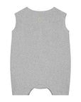 Sleeveless Baby Suit - Organic cotton - Grey Melange