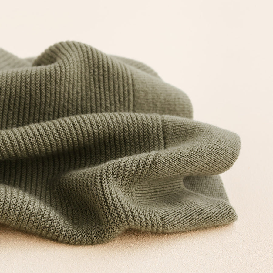 Hvid Gust deken - 100% Merino wol - Medium dik gebreid