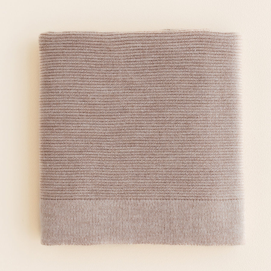 Hvid Gust deken - 100% Merino wol - Medium dik gebreid