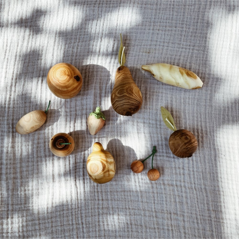MamumaBird Wooden Fruit Play Set - Handmade Wooden Toys Default Title