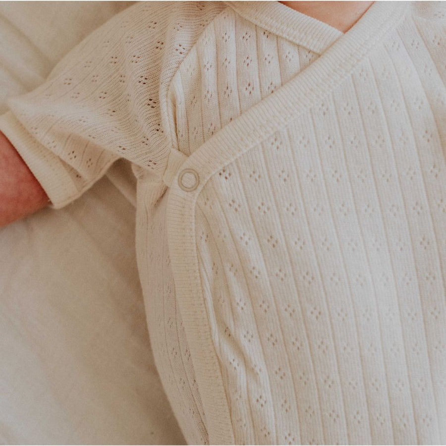 Kimono Body - Short Sleeve - Pointelle - Organic cotton