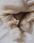 Neugeborenen-Socken - 100% Bio-Wolle