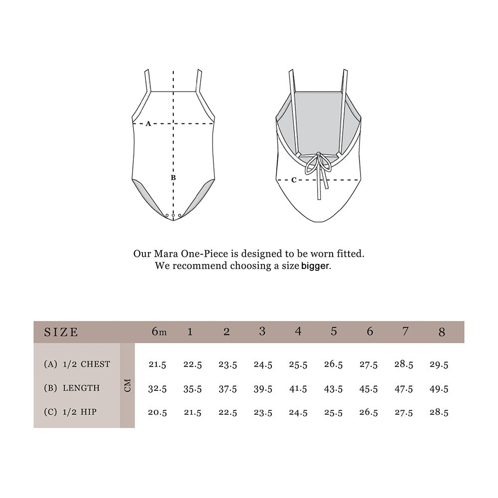 Ina Swimsuit - UPF 50+ protection - Sustainable Swimwear Sand / 1y