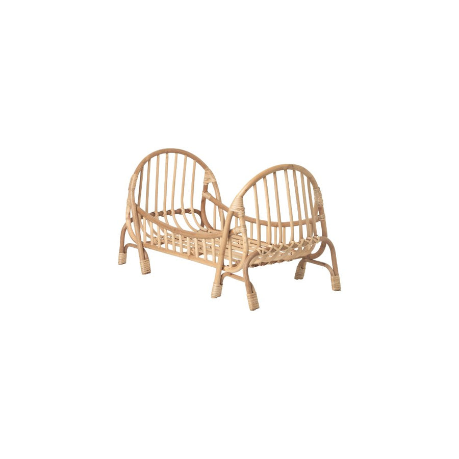 Doll bed - Bamboo & rattan - Hand-braided
