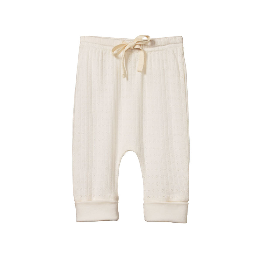 Baby Pants - Pointelle - Organic Cotton - Natural