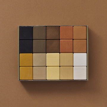 Wooden Cubes - Skin Tones - Handmade
