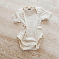 Cosilana Body - Short sleeve - wool, silk & cotton Rompers Natural / 50-56