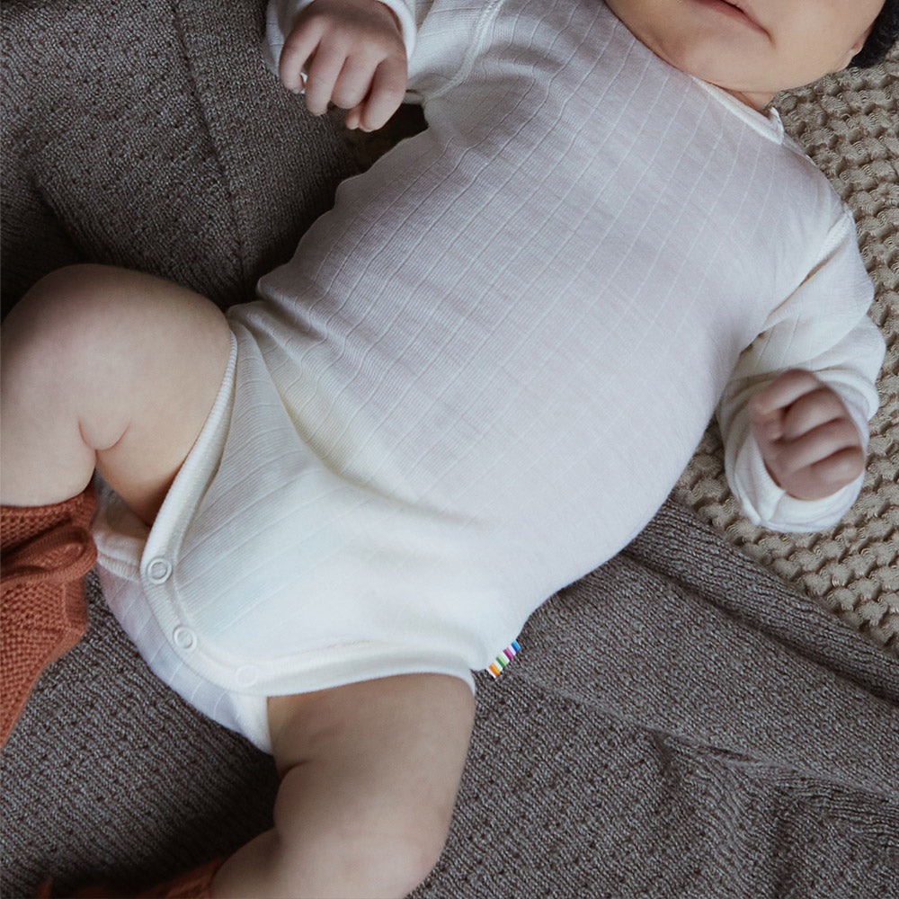 Joha Body - Long Sleeve - 100% Wool Rompers Sesame melange / 50