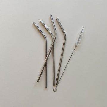 Reusable straws - Steel - 4-Pack