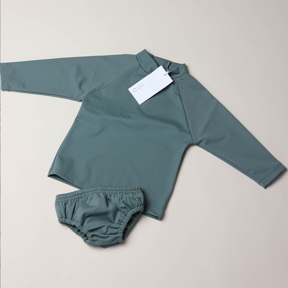 Ina Swim Shirt long sleeve - Sustainable Zwemkleding Moss / 6m