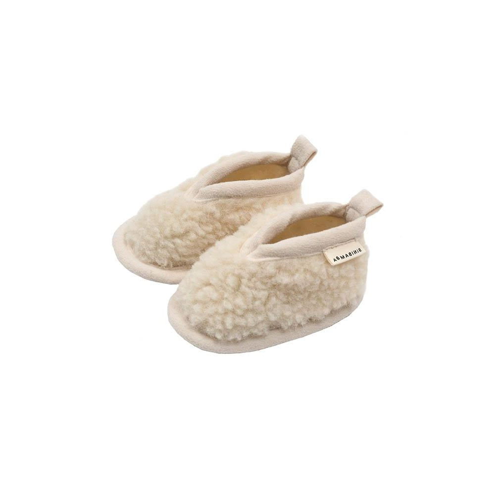 Binibamba Merino Baby Booties - Milk Booties Newborn