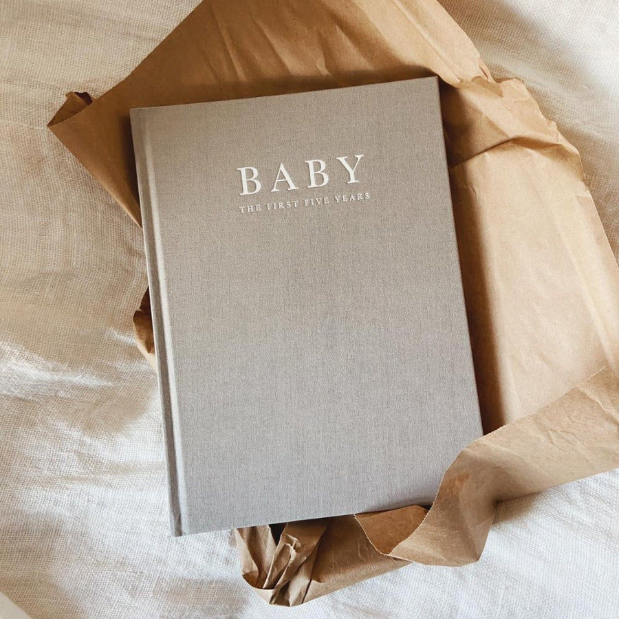 Write to me - Baby journal - Birth - 5years - Grey - Zoenvoorgust.com