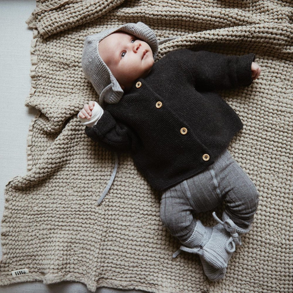 Hvid - Bonnet - Baby hat - Beanie - Zoenvoorgust.com