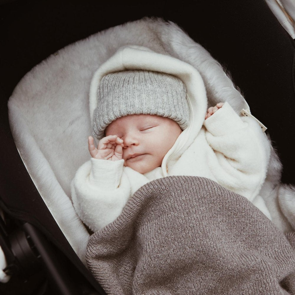 Tothemoon ☾ Beanie - 100% wool - Handmade in Portugal - For you & Mini Outerwear Beige / Baby (0-1 Years)