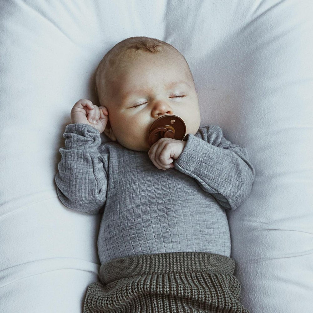 Joha Body - Long Sleeve - 100% Wool Rompers Sesame melange / 50