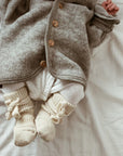 Neugeborenen-Socken - 100% Bio-Wolle