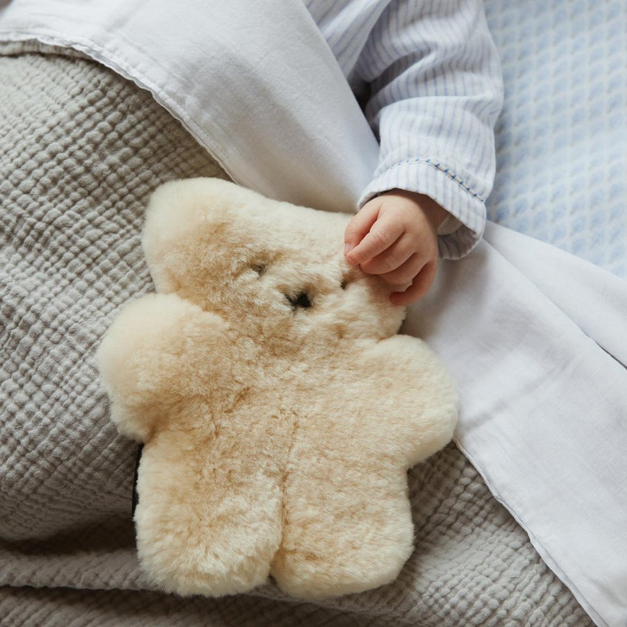 FLATOUTbear Sheepskin Teddy Bear Zoen voor Gust
