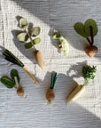 Wooden Vegetable Play Set - Handmade