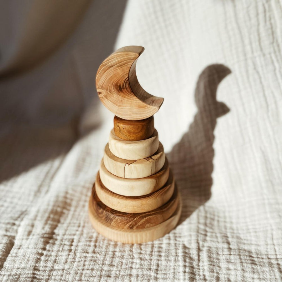 Tothemoon Stacking Tower - Wood - Handmade