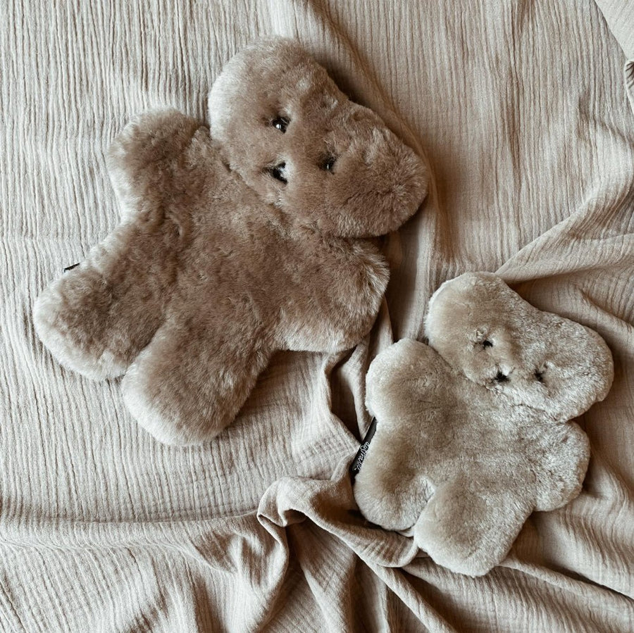 Flat-Out Schafsfell Teddybär - Handgefertigt - Mehr Farben & Größen