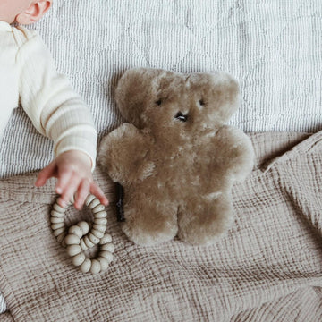 Flat-Out Schafsfell Teddybär - Handgefertigt - Mehr Farben & Größen