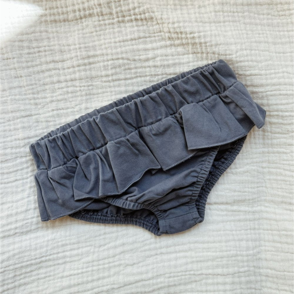 Marsou Bikini bottom - Handmade from organic cotton Swimwear Ocean blue / 6m