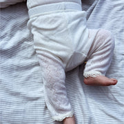 Baby Pants - Wool & Silk - Pointelle