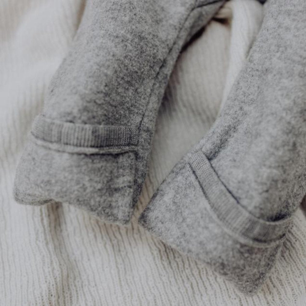 Disana Winter overall - Boiled wool Light Grey / 50/56