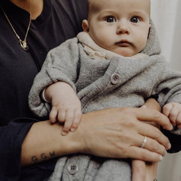 Disana Winter overall - Boiled wool Light Grey / 50/56