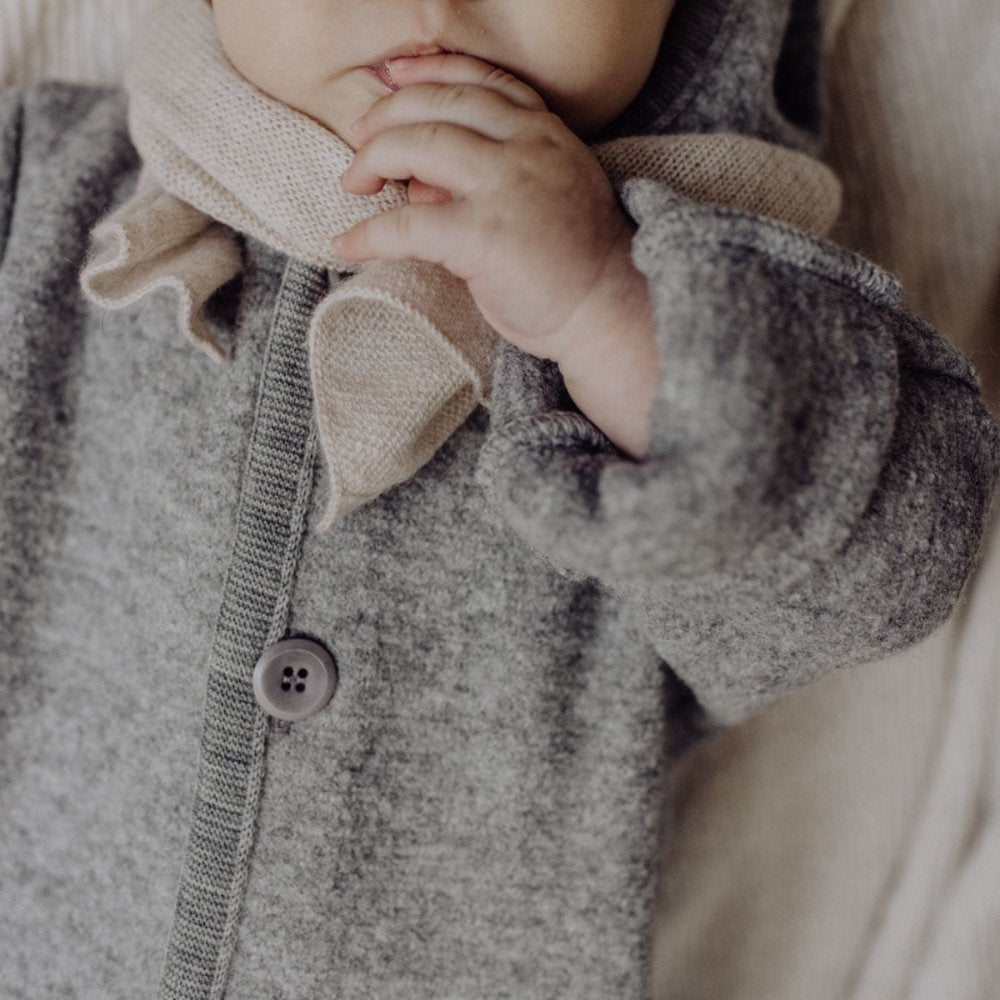 Disana Winter overall - Boiled wool Light Grey / 50/56