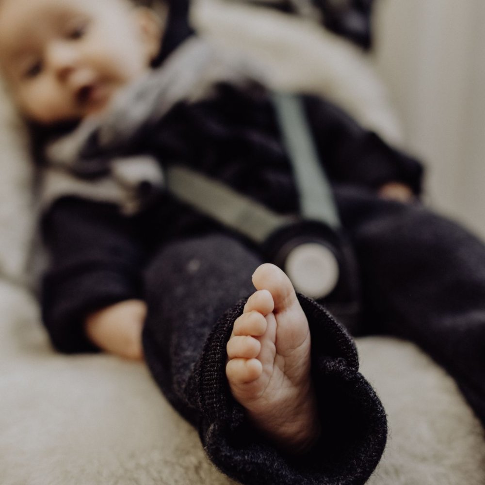 Disana Winter overall - Boiled wool Light Grey / 50/56