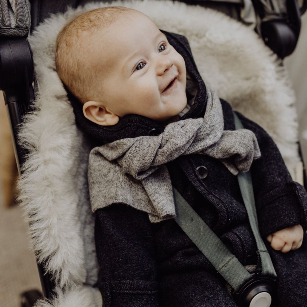 Disana Winter overall - Boiled wool Light Grey / 50/56