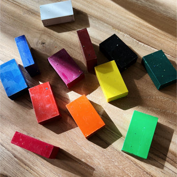 Crayon Blocks - Mixed With Beeswax - Set of 12
