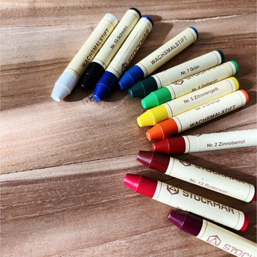 Crayons - Mixed with beeswax - Set of 12