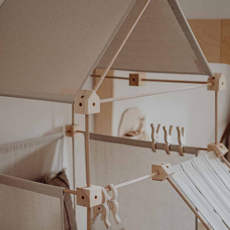 Building game - Wooden construction - Organic cotton